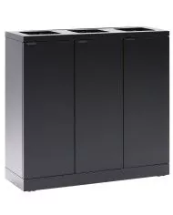 Station de tri sélectif TERA-B 3x65 L couvercle
