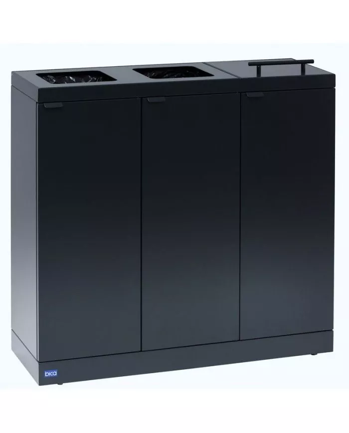 Station de tri sélectif TERA-B 3x65 L couvercle