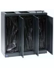 Station de tri sélectif TERA-B 3x65 L couvercle