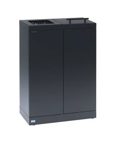 Station de tri sélectif TERA-B 2x45 L couvercle