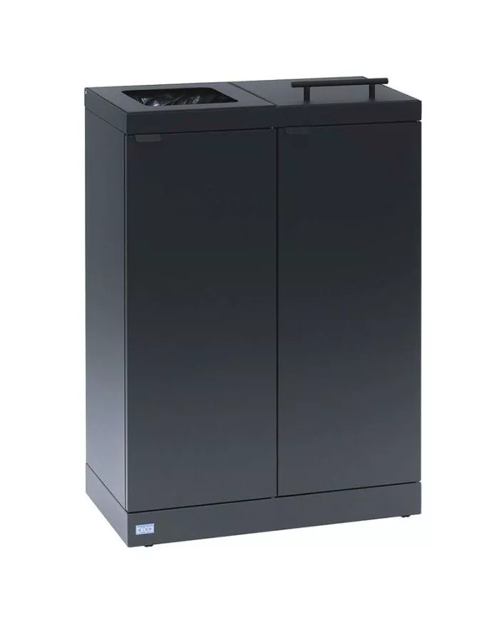 Station de tri sélectif TERA-B 2x45 L couvercle
