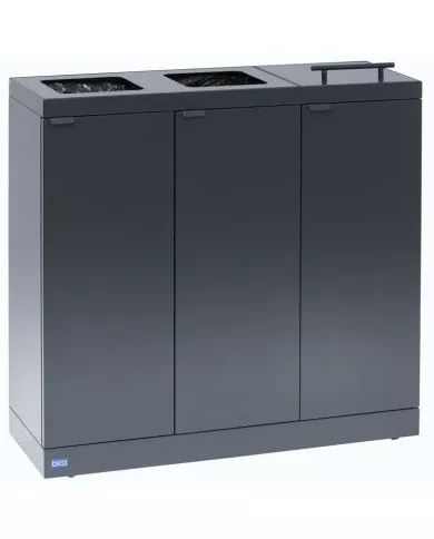 Station de tri sélectif TERA-B 3x45 L couvercle