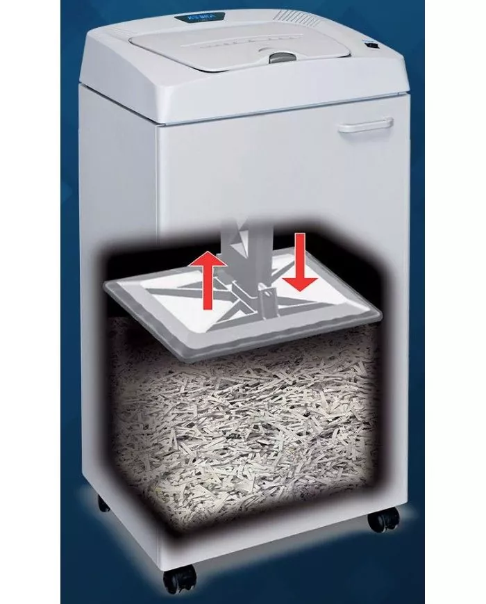 Destructeur conçu pour un usage intensif dans un cadre de bureau