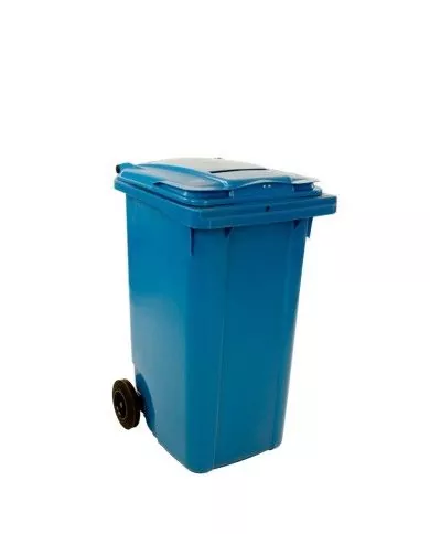 Collecteur papier confidentiel Teraconf avec fente et serrure 240L