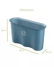 Corbeille conçu pour un usage intensif dans un cadre de bureau