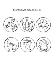 Corbeille pour une utilisation quotidienne au bureau ou à la maison