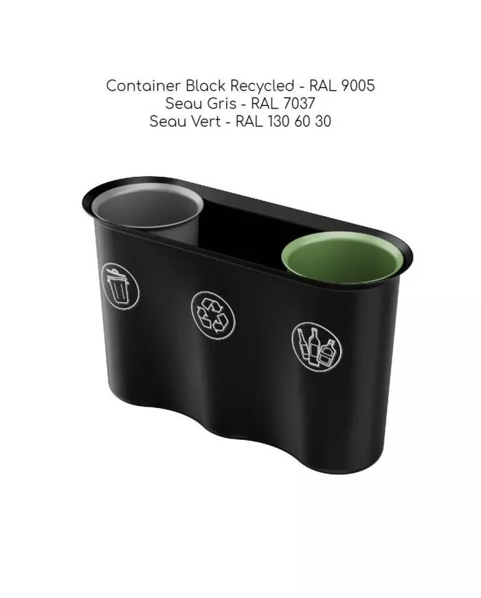 Corbeille conçu pour un usage intensif dans un cadre de bureau Corbeille conçu pour un usage intensif dans un cadre de bureau