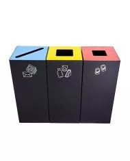 Poubelle compact et pratique pour environnements professionnels