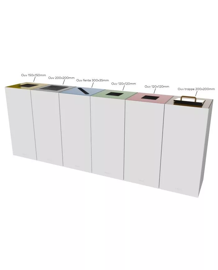 Poubelle robuste adapté aux tâches administratives en entreprise