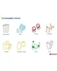 Stickers adhésifs pour poubelle tri sélectif
