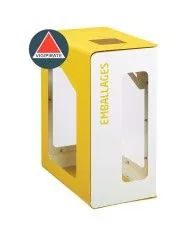 Poubelle de tri - de TERACUB VIGIPIRATE 90L - ROUGE METAL - Corps Blanc - solution tri sélectif, station de tri moderne, Poubelle de tri - de TERACUB VIGIPIRATE 90L - ROUGE METAL - Corps Blanc - solution tri sélectif, station de tri moderne,