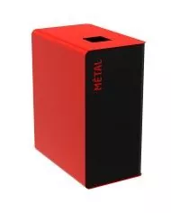 Poubelle de tri - TERACUB 90L - GRIS AUTRES DECHETS - Corps gris manganèse - bac de tri design, meuble de tri durable, tri des