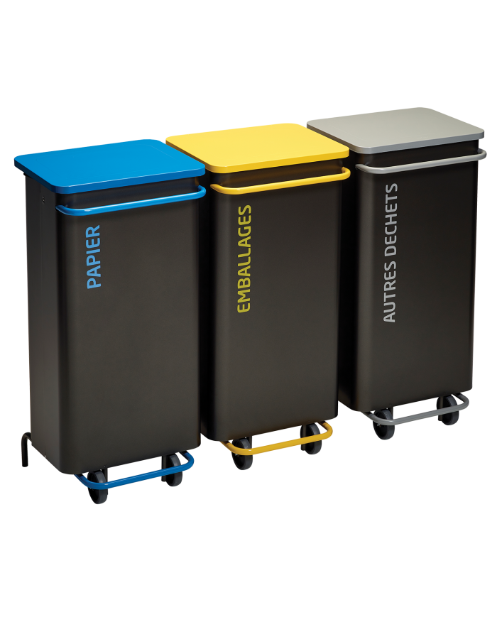 Poubelle robuste adapté aux tâches administratives en entreprise