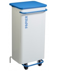 Poubelle tri sélectif TERAMEDA 110L - Corps Blanc