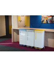 Poubelle tri sélectif Design TERACUB - BLANC