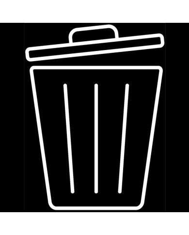 Stickers adhésifs pour poubelle tri sélectif - Blanc