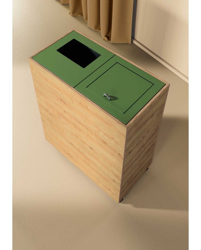 Poubelle de sélectif en bois TERAPICK - WOOD Poubelle de sélectif en bois TERAPICK - WOOD