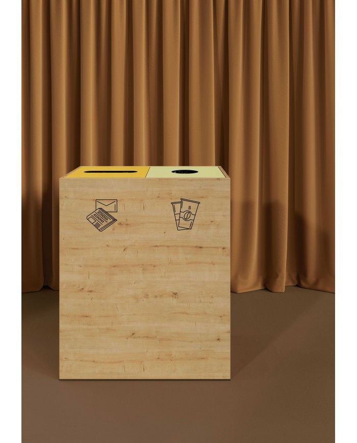 Poubelle de sélectif en bois TERAPICK - WOOD Poubelle de sélectif en bois TERAPICK - WOOD