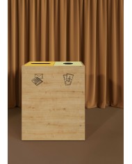 Poubelle de sélectif en bois TERAPICK - WOOD Poubelle de sélectif en bois TERAPICK - WOOD