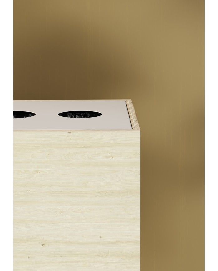 Poubelle de sélectif en bois TERAPICK - WOOD Poubelle de sélectif en bois TERAPICK - WOOD