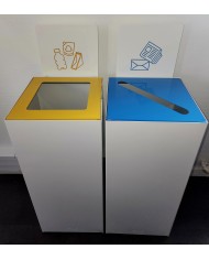 Plaque signalétique pour poubelle tri sélectif TERAFLEX avec aimants  - 6