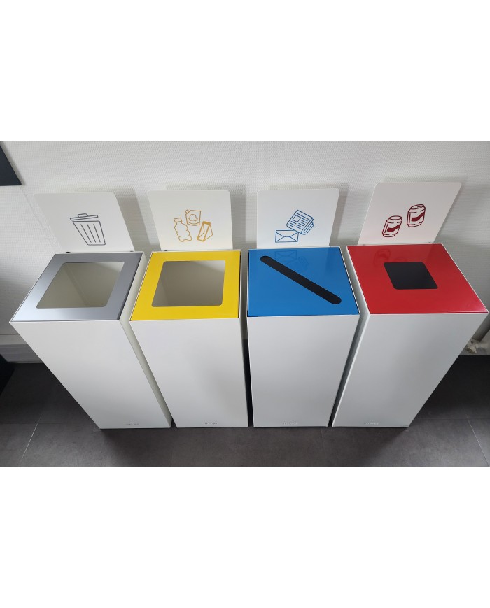 Plaque signalétique pour poubelle tri sélectif TERAFLEX avec aimants  - 7