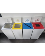 Plaque signalétique pour poubelle tri sélectif TERAFLEX avec aimants  - 7