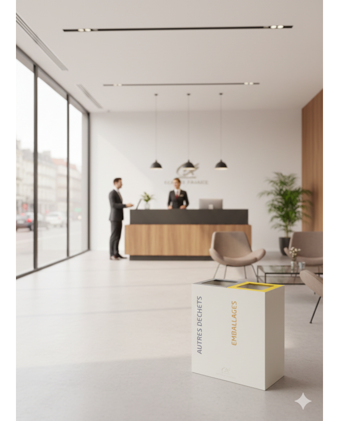 Poubelle tri sélectif 2 flux TERABIFLEX  - 5