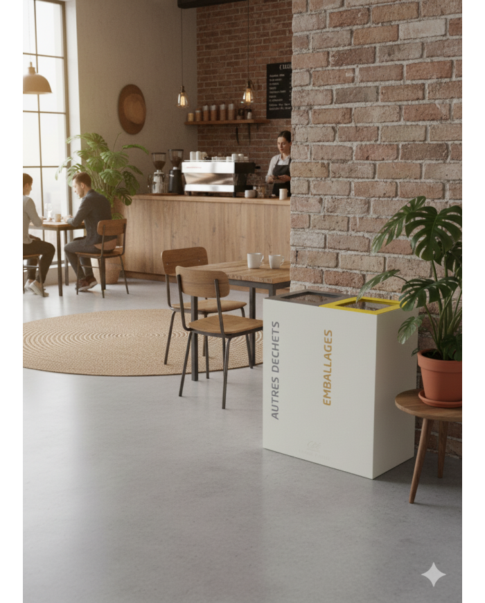 Poubelle tri sélectif 2 flux TERABIFLEX  - 6