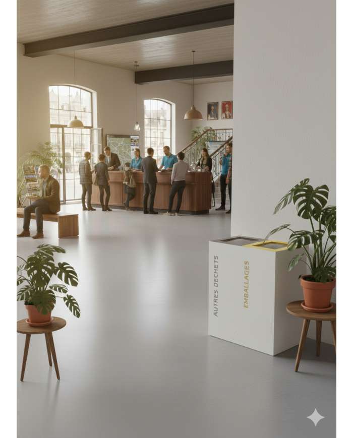 Poubelle tri sélectif 2 flux TERABIFLEX  - 11