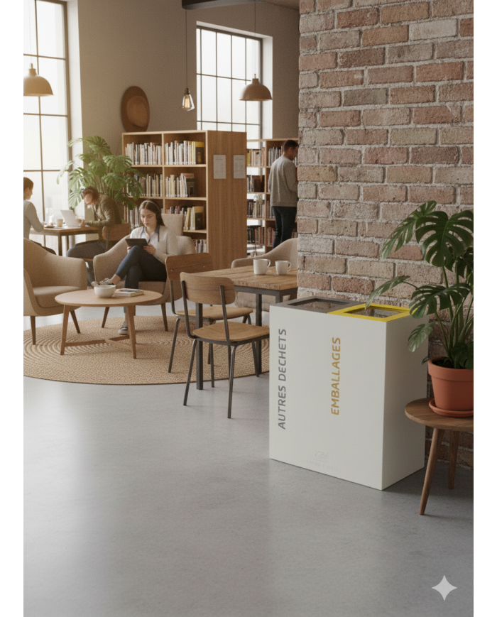 Poubelle tri sélectif 2 flux TERABIFLEX  - 13