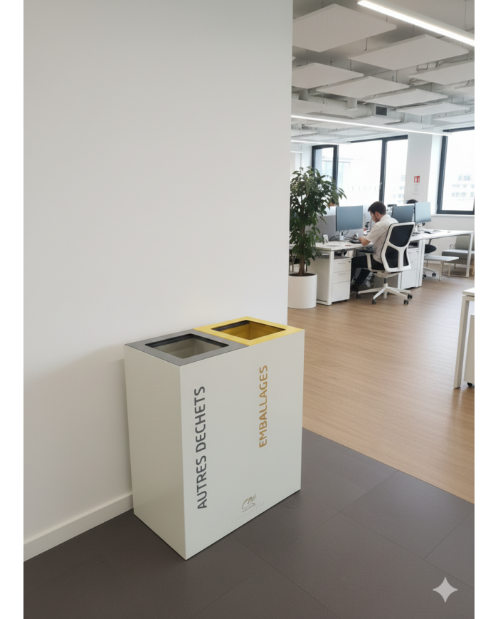 Poubelle tri sélectif 2 flux TERABIFLEX  - 14