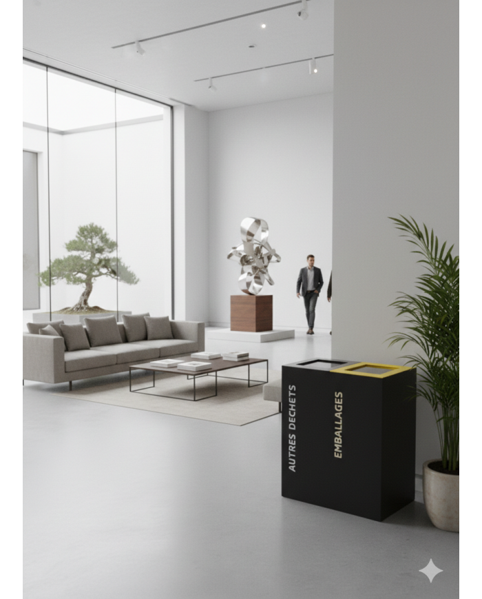 Poubelle tri sélectif 2 bacs TERABIFLEX  - 5