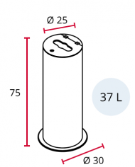 Collecteur de piles et D3E TERBAXPIL 37 L  - 4