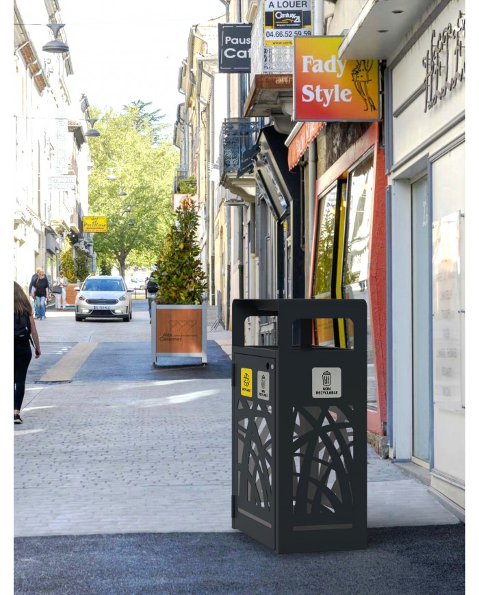 Poubelle de tri sélectif TERABEL 2 x 60 L -  Extérieur  - 8