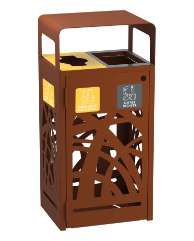 Poubelle de tri sélectif TERABEL 2 x 60 L - Extérieur - 2 Poubelle de tri sélectif TERABEL 2 x 60 L - Extérieur - 2