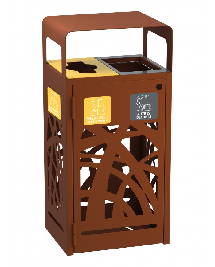 Poubelle de tri sélectif TERABEL 2 x 60 L -  Extérieur  - 2