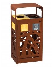 Poubelle de tri sélectif TERABEL 2 x 60 L -  Extérieur  - 2