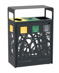 Poubelle de tri sélectif TERABEL 3 x 60 L - Extérieur - 2 Poubelle de tri sélectif TERABEL 3 x 60 L - Extérieur - 2