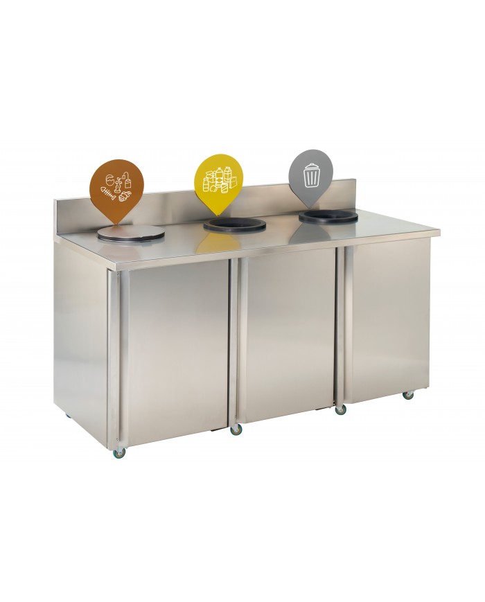 Meuble tri sélectif TERANOX - 1 Meuble tri sélectif TERANOX - 1