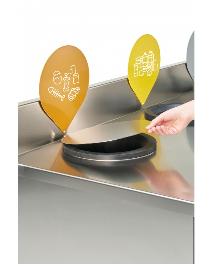 Meuble tri sélectif TERANOX - 3 Meuble tri sélectif TERANOX - 3