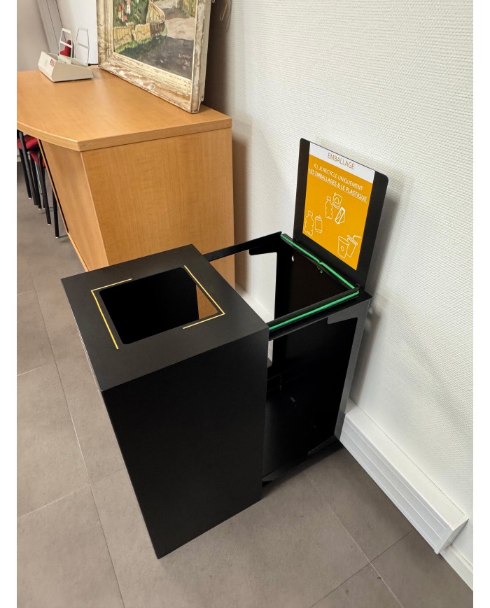 Poubelle de tri sélectif TERASLIDE 80L  - 4