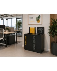 Poubelle de tri sélectif TERASLIDE 80L  - 6
