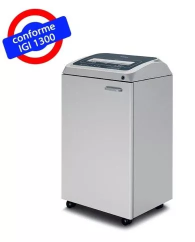 Destructeur conçu pour un usage intensif dans un cadre de bureau