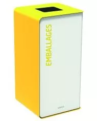 Poubelle tri sélectif Design TERACUB - BLANC
