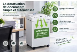 Nouveauté : destructeur de documents professionnel à chargeur automatique : Kobra AF1.
