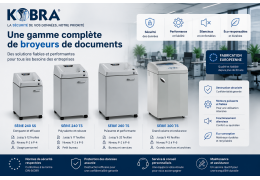 Choisissez votre broyeur de documents Kobra en 9 étapes!
